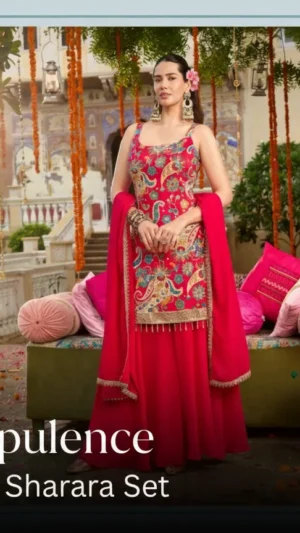 Sharara Set Pink - M